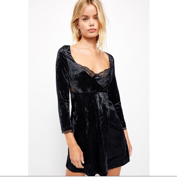 Free People | Kat Velvet Mini Dress - Picture 5 of 8
